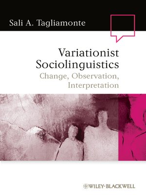 cover image of Variationist Sociolinguistics